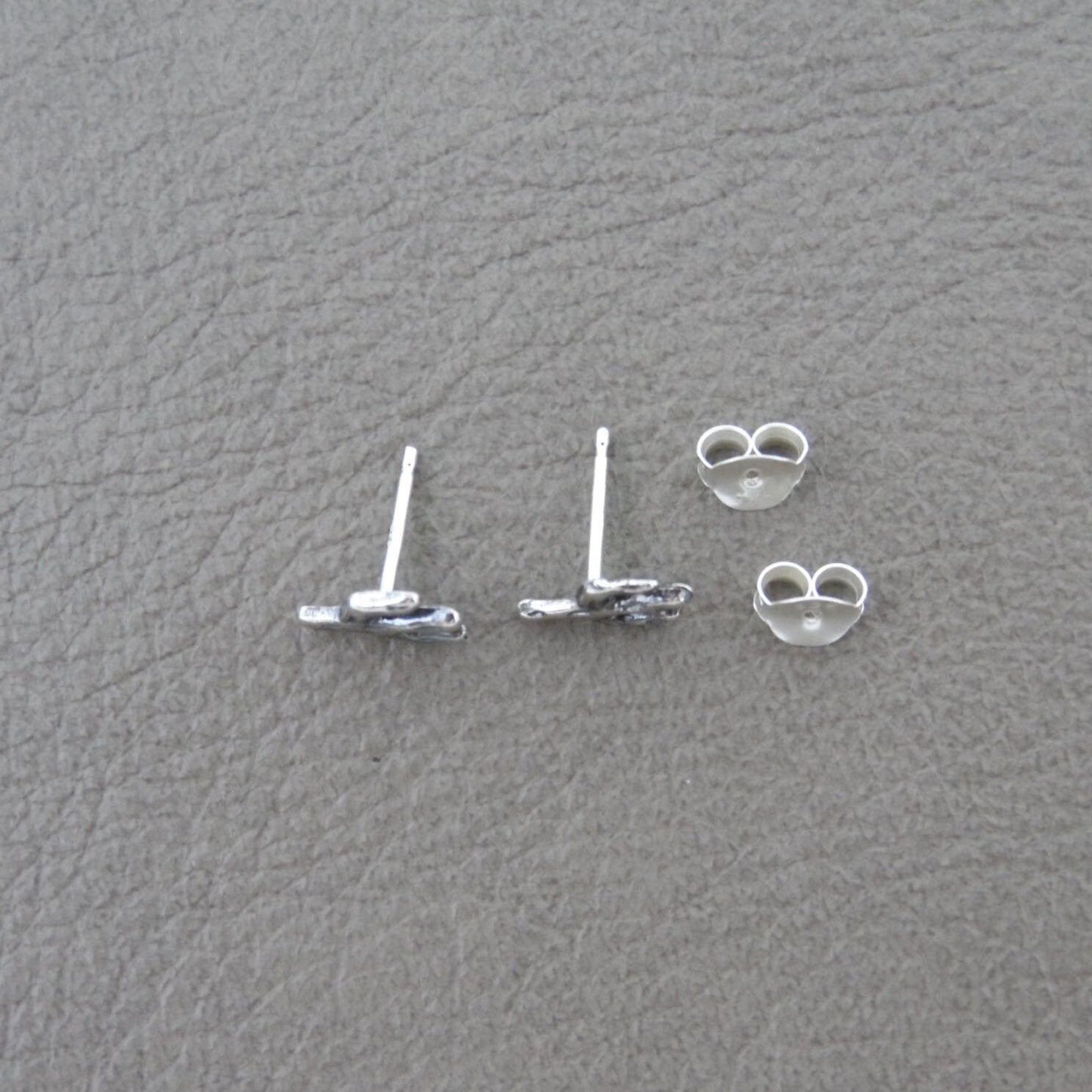 Mini Saguaro Cactus Earrings in Sterling Silver