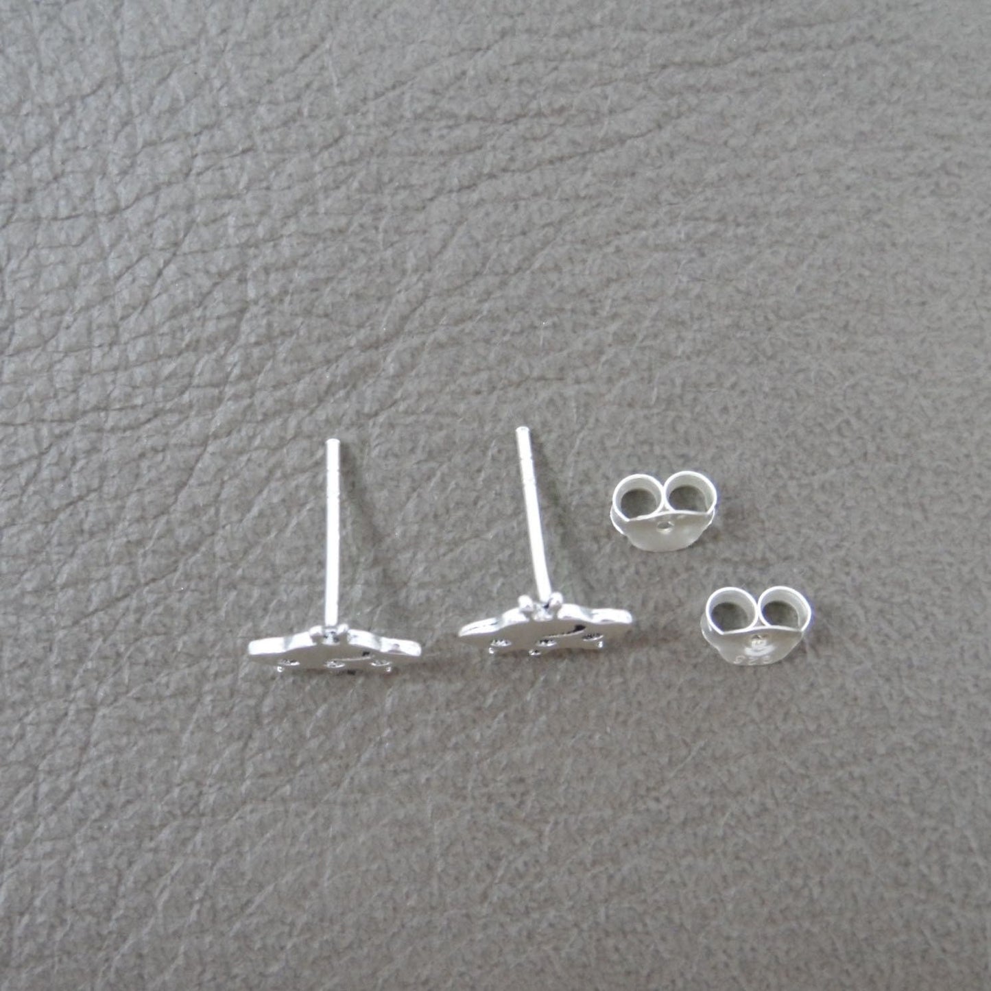 UFO Earrings in Sterling Silver, Alien Earrings, UFO Studs, Silver Alien Earrings, Kids Earrings, Girls Earrings, Gift for Her, Dainty Studs