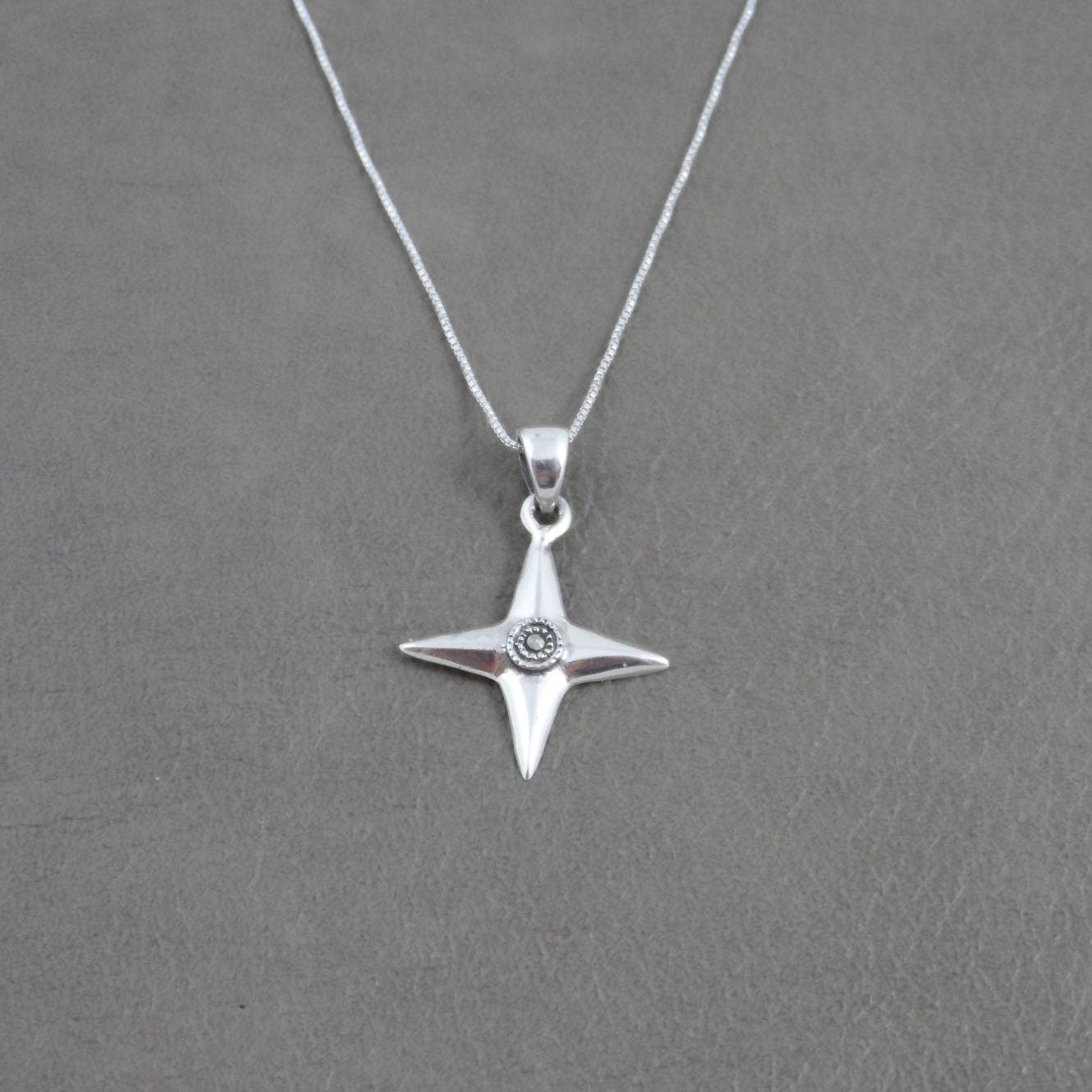 North Star Necklace in Sterling Silver