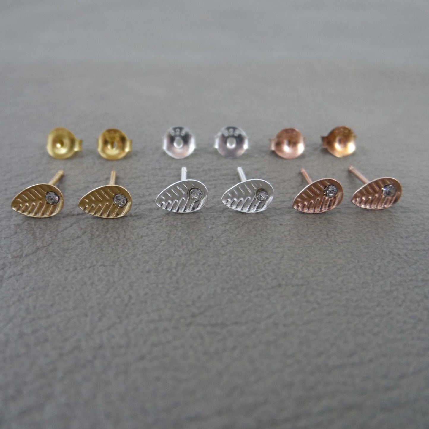 Tiny Leaf Earrings in Sterling Silver, Leaf Earrings, Dainty Studs, Leaves Earrings, Minimalist Earring, Tiny Leaf Studs, Kids Earrings