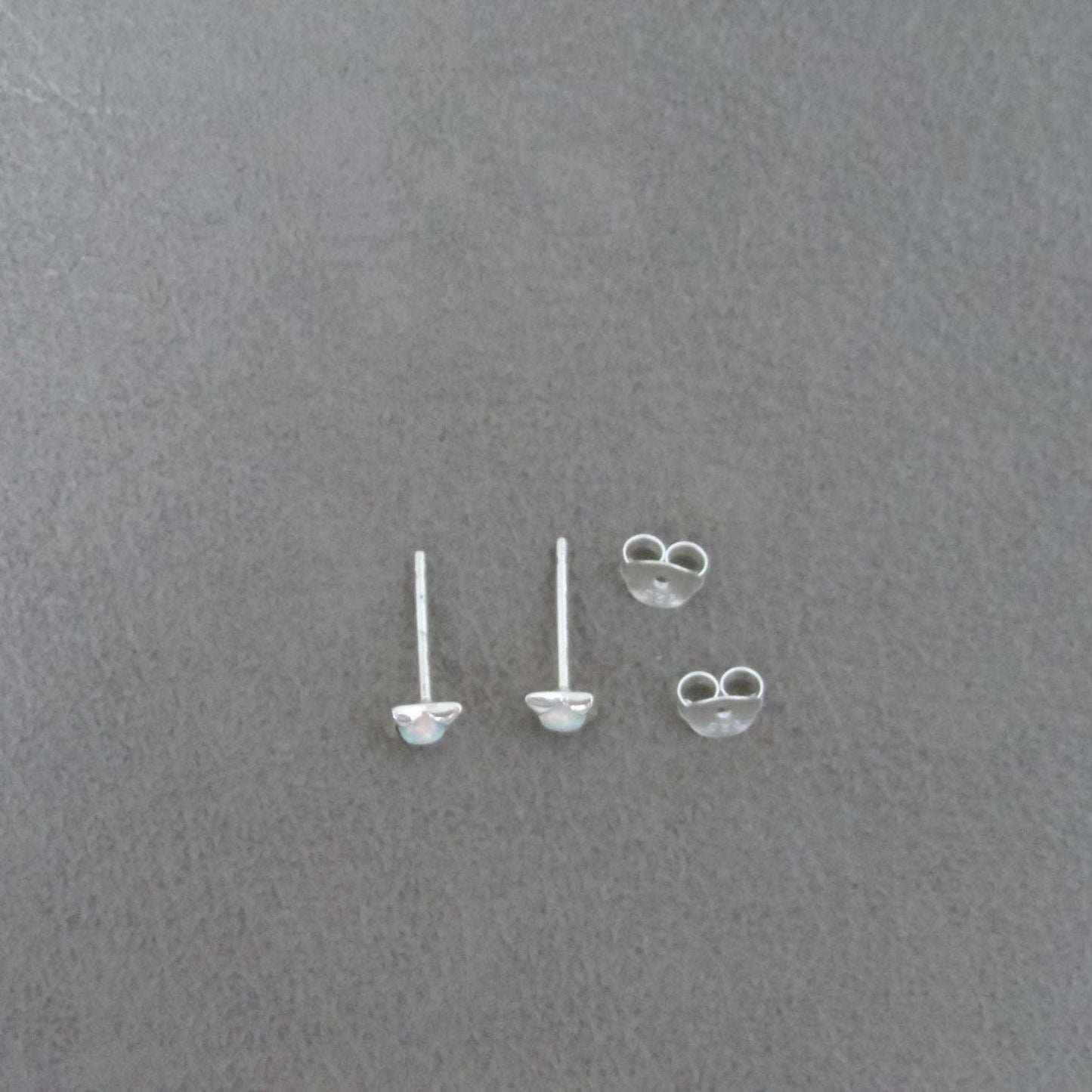 Tiny Opal Star Earrings in Sterling Silver, Opal Earrings, Opal Studs, Dainty Studs, Tiny Opal Studs, Dainty Earrings, Girls Earrings,