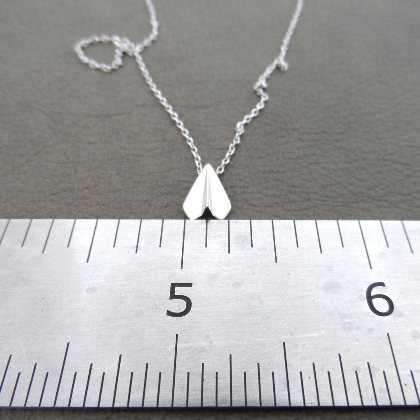 Paper Plane Sterling Silver Necklace