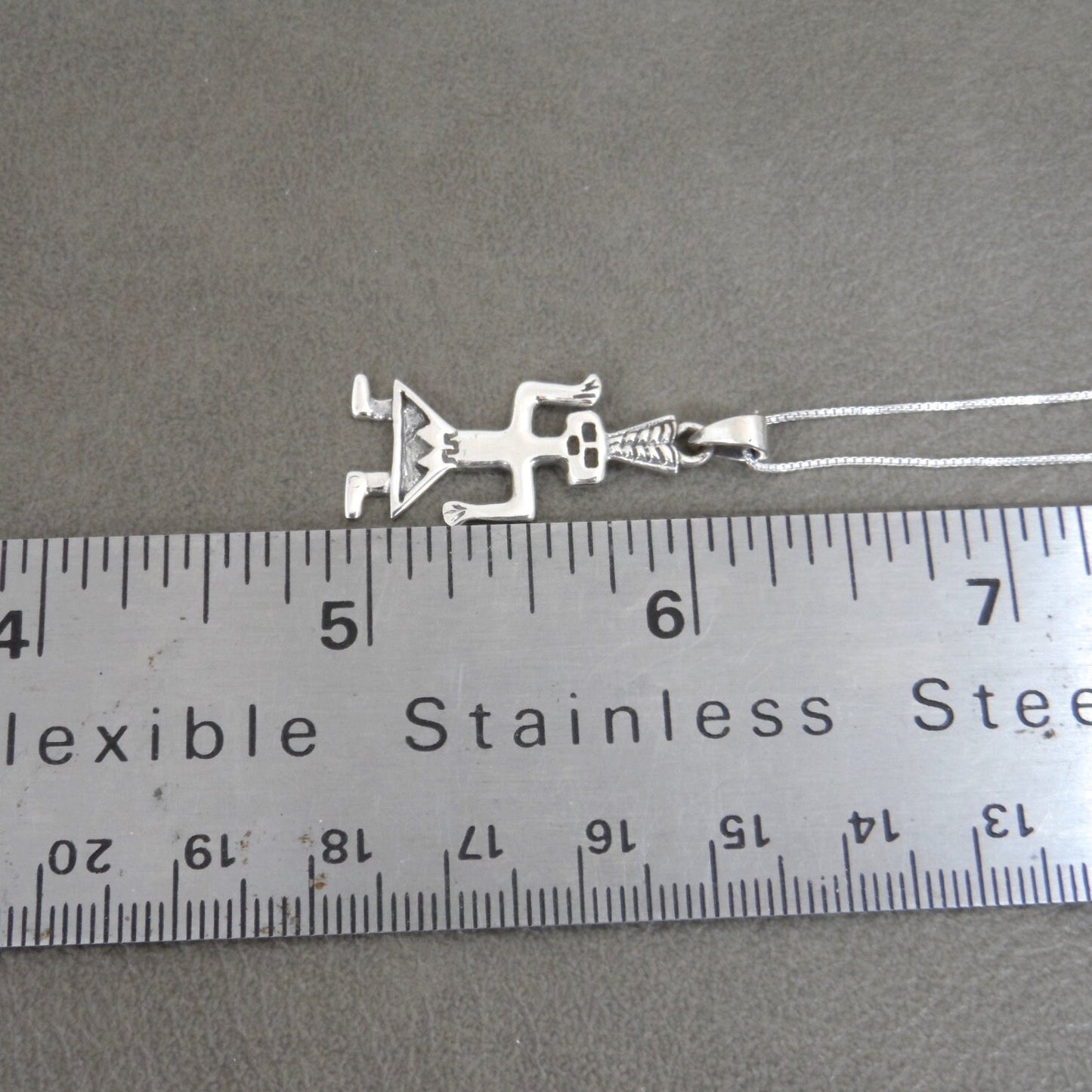 Totem Bird Necklace in Sterling Silver, Totem Necklace, Western Pendant, South Western Jewelry, Dainty Necklace, Sterling Necklace