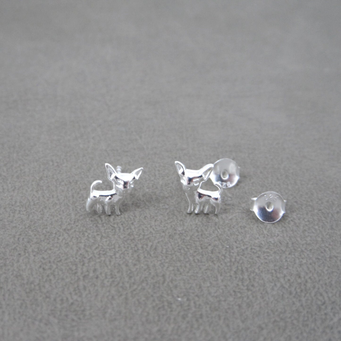 Chihuahua Dog Sterling Silver Earrings