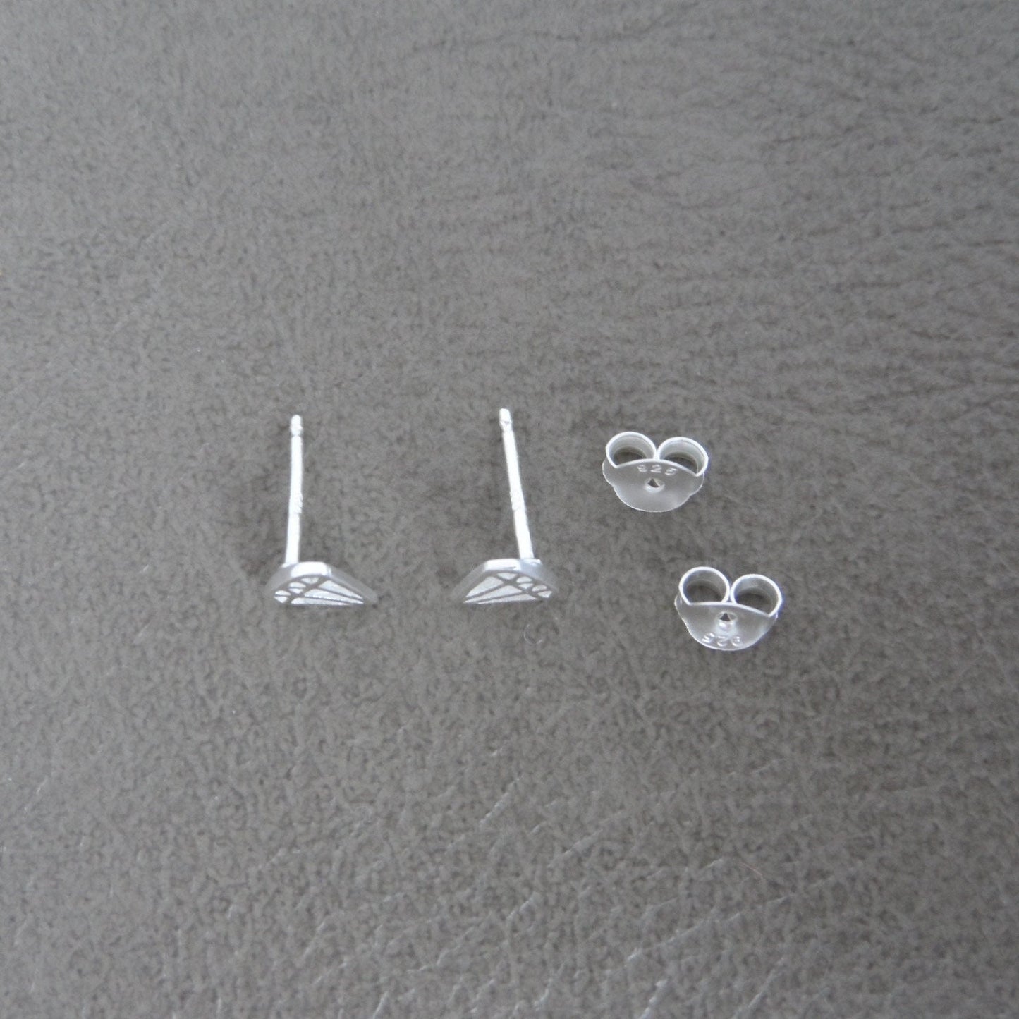 Diamond Studs in Sterling Silver