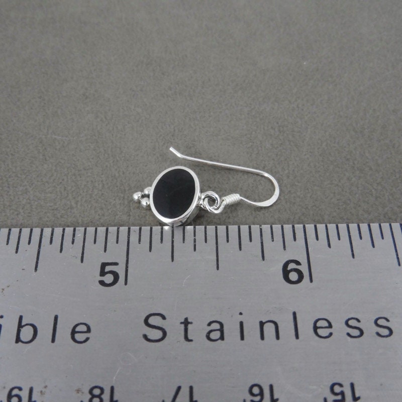 Onyx Sterling Silver Dangle Earrings
