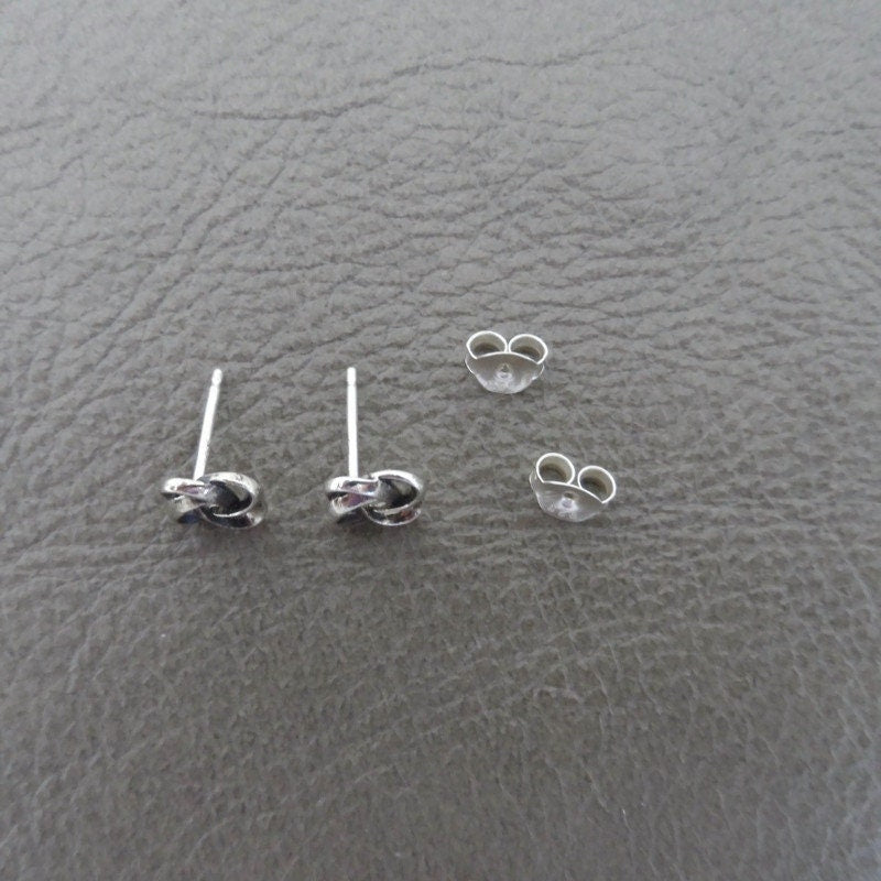 Celtic Wedding Knot Earrings in Sterling Silver
