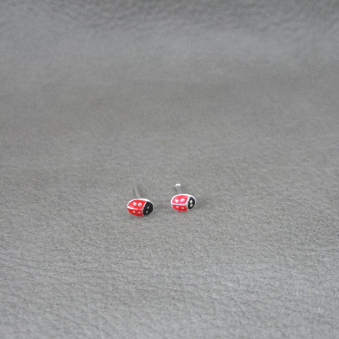 Tiny Lady Bug Nose Stud in Sterling Silver, Ladybug Nose Stud, Ladybug Jewelry, Silver Nose Stud, Tiny Nose Stud, Body Piercing