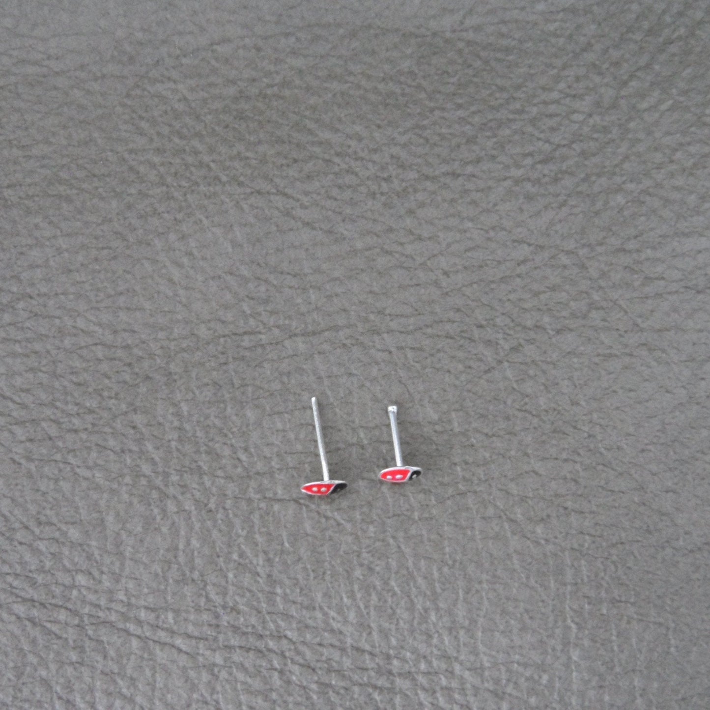 Tiny Lady Bug Nose Stud in Sterling Silver, Ladybug Nose Stud, Ladybug Jewelry, Silver Nose Stud, Tiny Nose Stud, Body Piercing