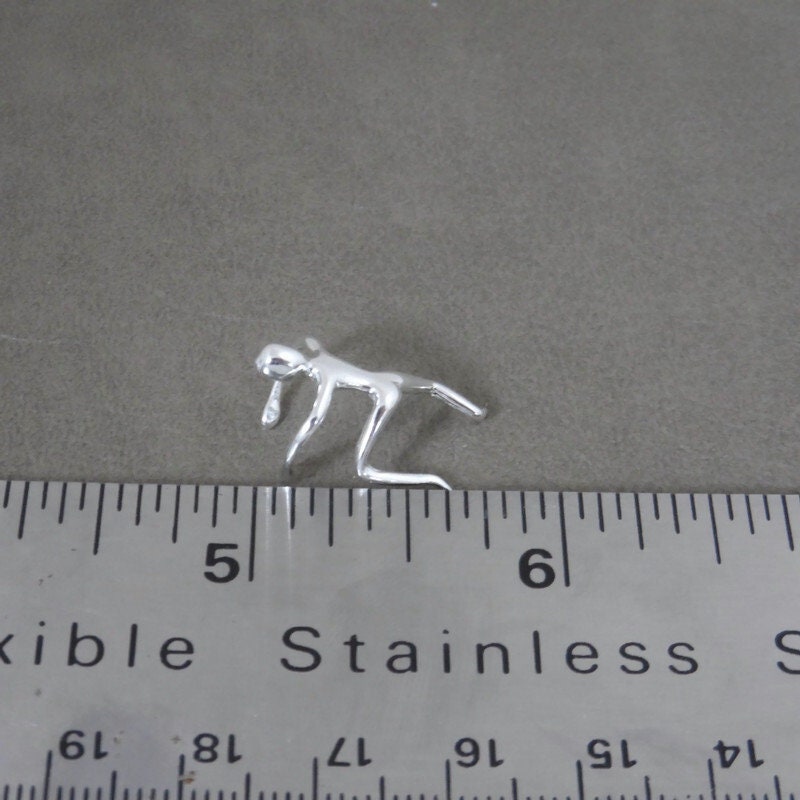 Tiny Person Ear Cuff in Sterling Silver, No Piercing Ear Cuff, Tiny Person Cuff, Person Earrings, Fake Ear Cuff, Sterling Silver Cuff