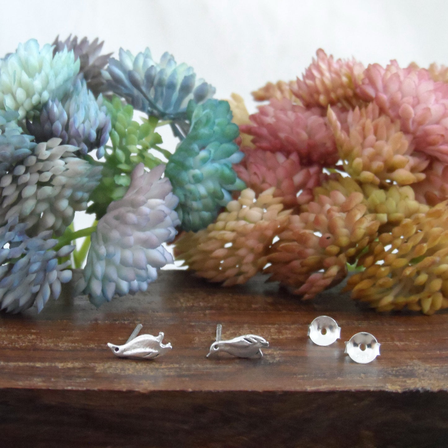 Penguin Earrings in Sterling Silver