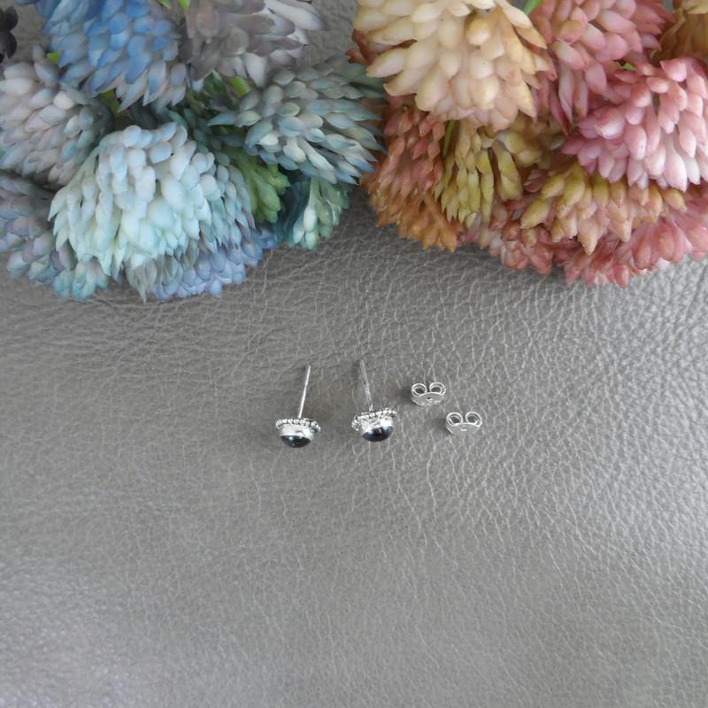 Garnet Earrings in Sterling Silver, Birthstone Earrings, Garnet Earrings, Garnet Silver Studs, Garnet Jewelry,Gemstone Studs,