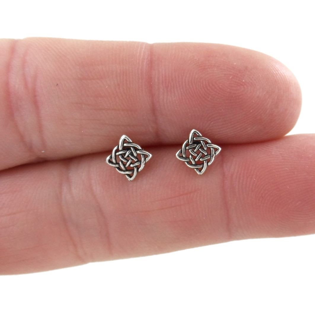 Celtic Knot Square Earrings