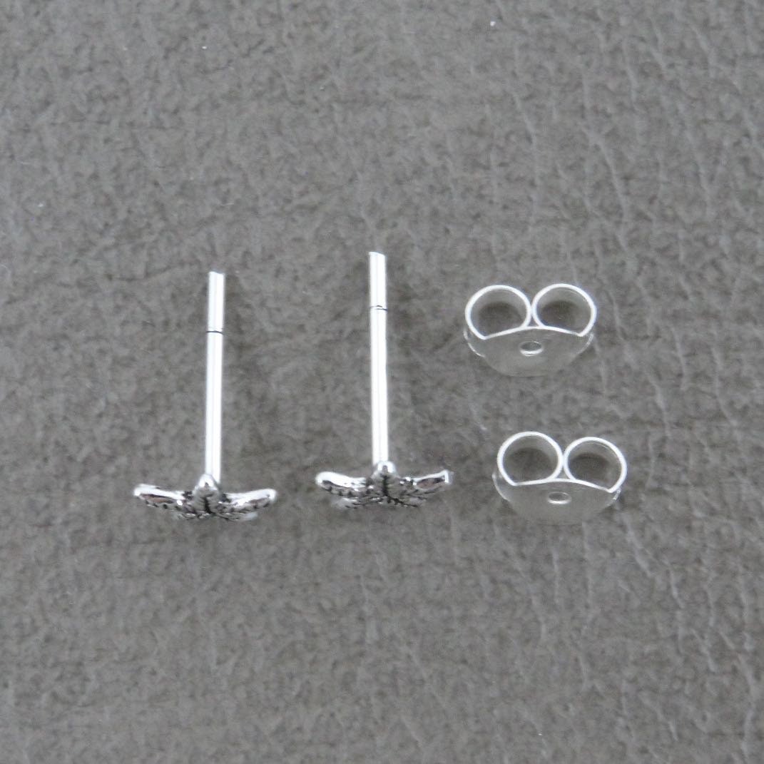 Tiny Starfish Earrings In Sterling Silver, Starfish Earrings, Star Earrings, Tiny Studs, Kids Earrings, Dainty Earrings, Cartilage Stud