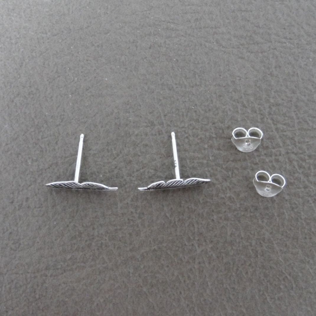 Feather Earrings in Sterling Silver
