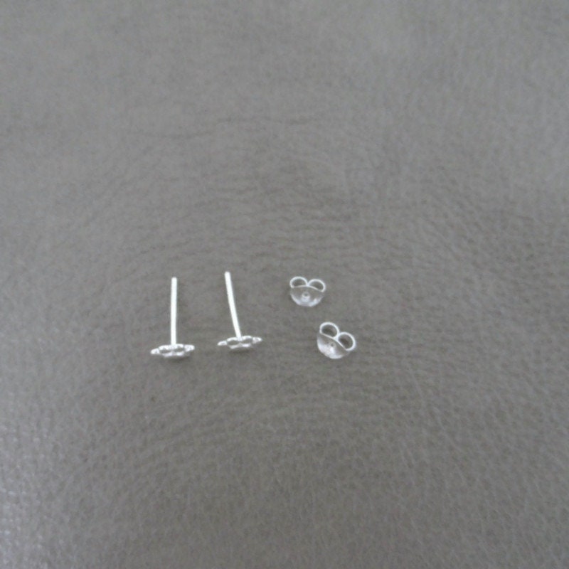 Dog Paw Earrings in Sterling Silver
