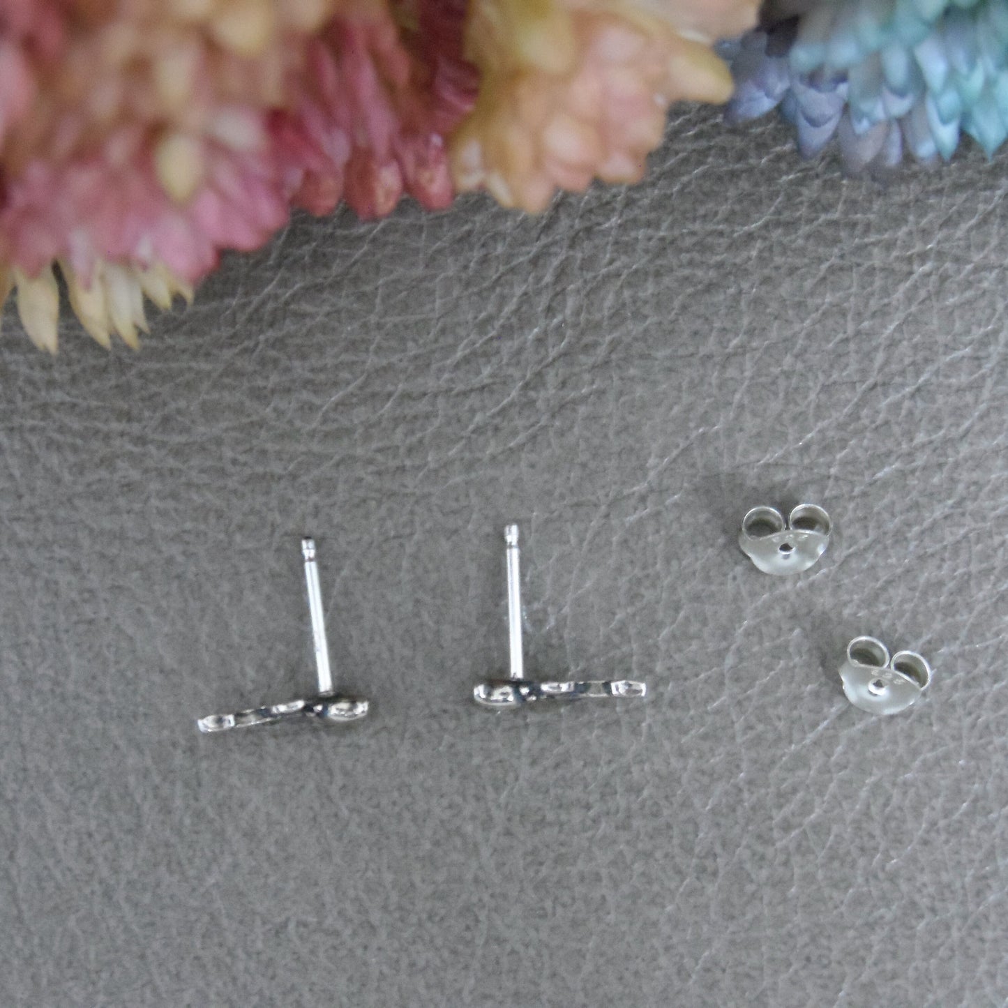 Rose Earrings in Sterling Silver