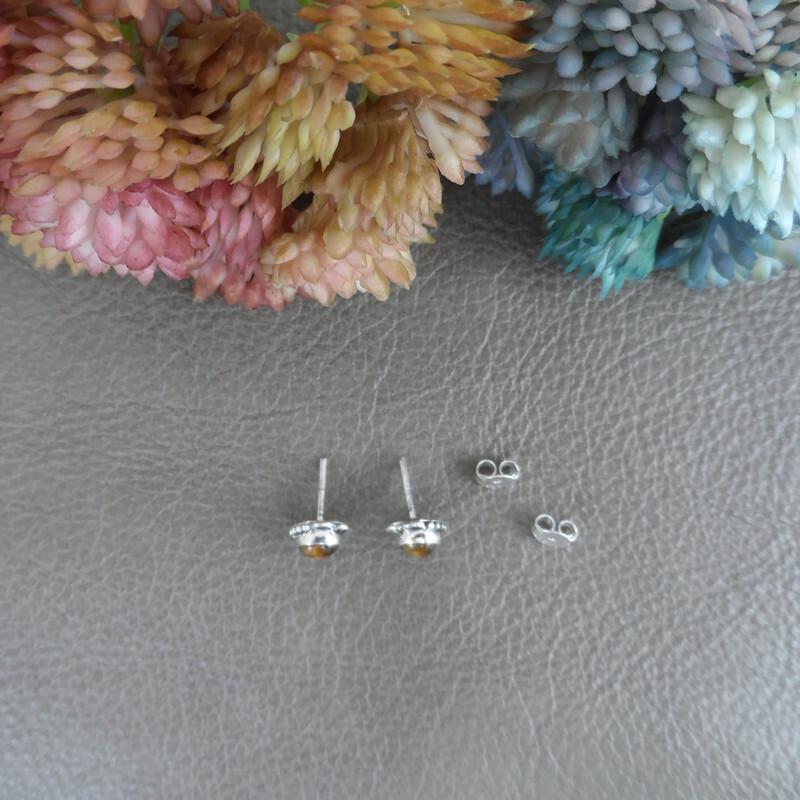 Tigers Eye Earrings in Sterling Silver, Tigers Eye Earrings, Gemstone Earrings, Minimalist Earrings, Dainty Earrings, Tigers Eye Jewelry